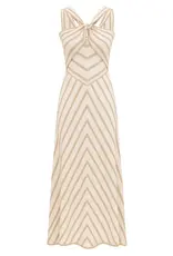 Zimmermann Luna Metallic Halter Dress