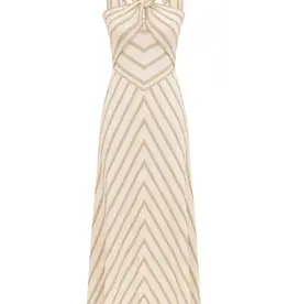 Zimmermann Luna Metallic Halter Dress