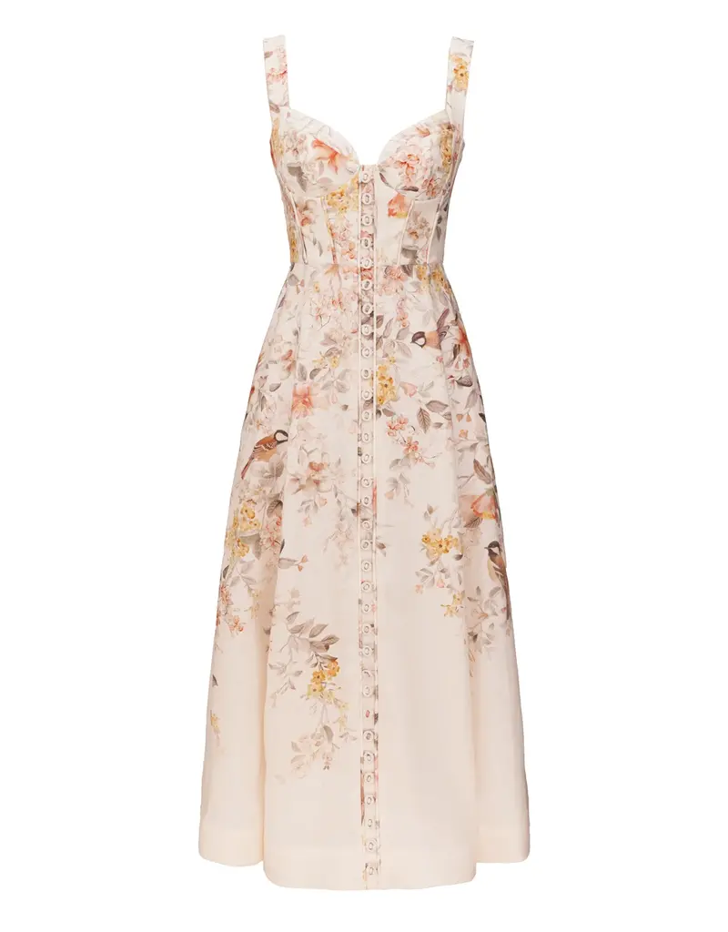 Zimmermann Luna Buttoned Picnic Dress