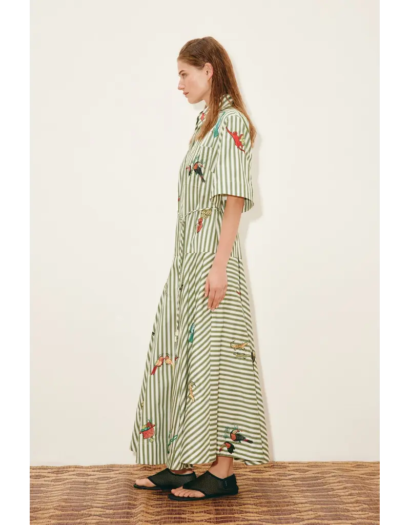 Alemais BISOU EMBROIDERED SHIRTDRESS