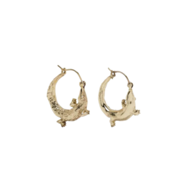 Alemais ENCANTO ALIGATOR HOOP EARRINGS