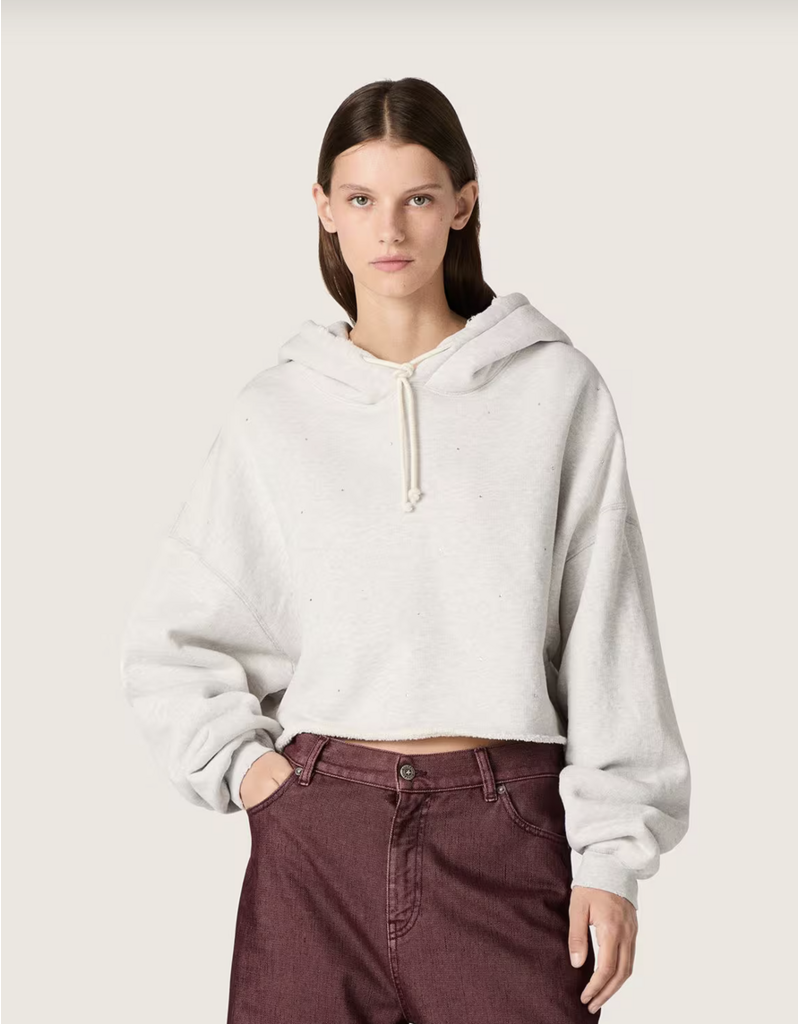 Golden Goose STAR OVERSIZED CROP HOODIE
