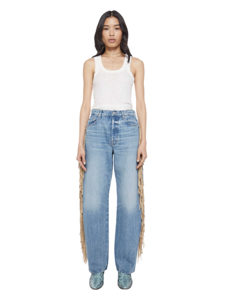 Mother FRINGE HALF-PIPE BUTTON SNEAK