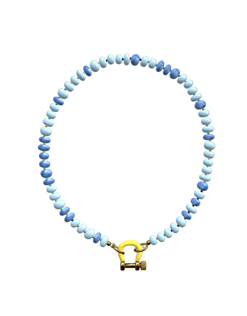 SPICY DAN 14KYG BLU OPAL W YELLOW CBNR