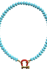 SPICY DAN 14KYG TURQ W RED CBNR