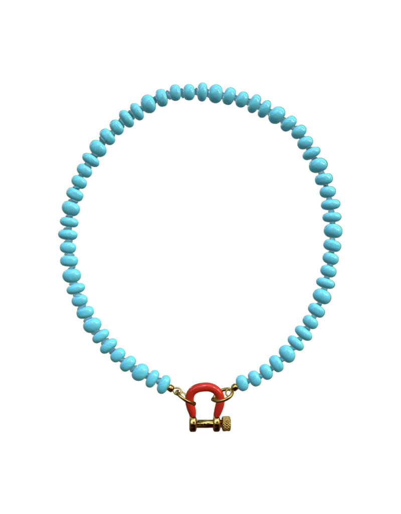 SPICY DAN 14KYG TURQ W RED CBNR