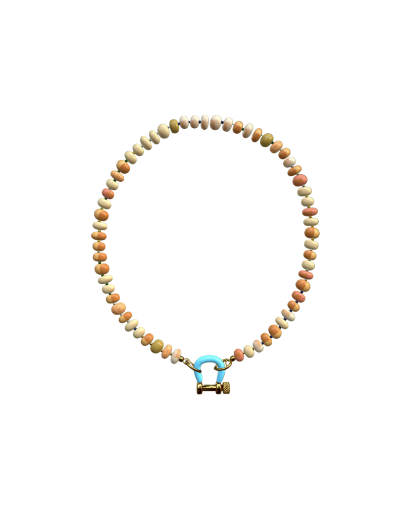 SPICY DAN 14KYG ORNG OPAL W BLU CBNR