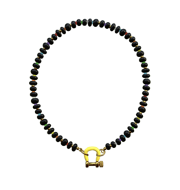 SPICY DAN 14KYG ONYX W YELLOW CBNR