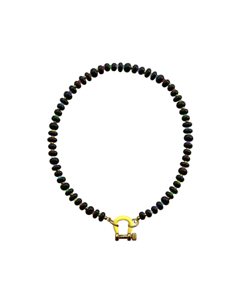 SPICY DAN 14KYG ONYX W YELLOW CBNR