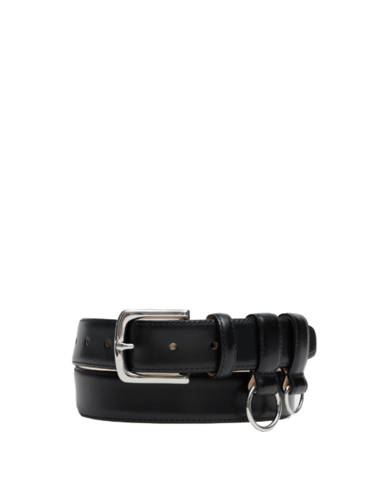 Tibi Classic Ring Hardware Leather Belt