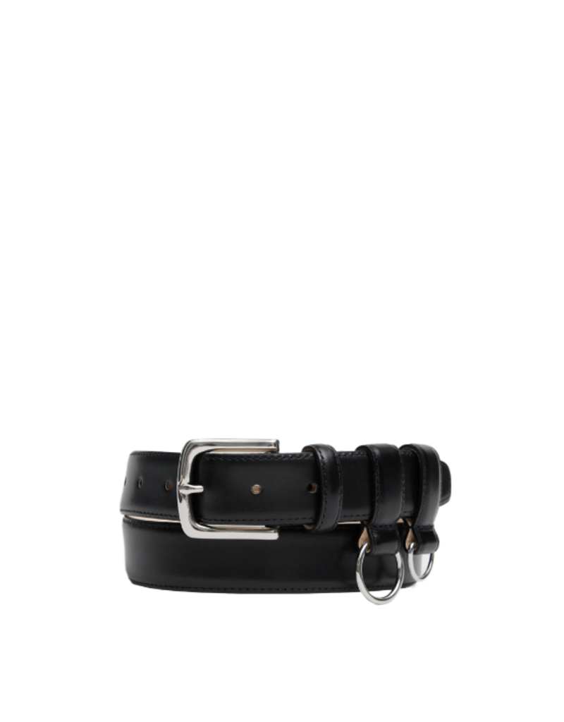 Tibi Classic Ring Hardware Leather Belt
