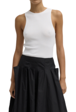 Tibi RIBBED SWEATER CUT OUT TANK
