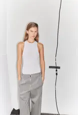 Tibi RIBBED SWEATER CUT OUT TANK