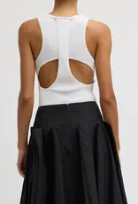 Tibi RIBBED SWEATER CUT OUT TANK
