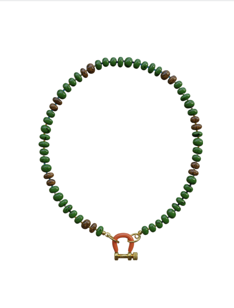 SPICY DAN 14K YG BEAN NECKLACE