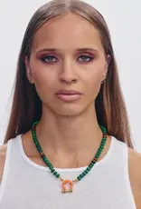 SPICY DAN 14K YG BEAN NECKLACE