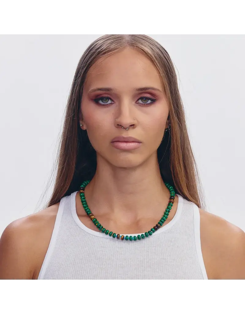 SPICY DAN 14K YG BEAN NECKLACE