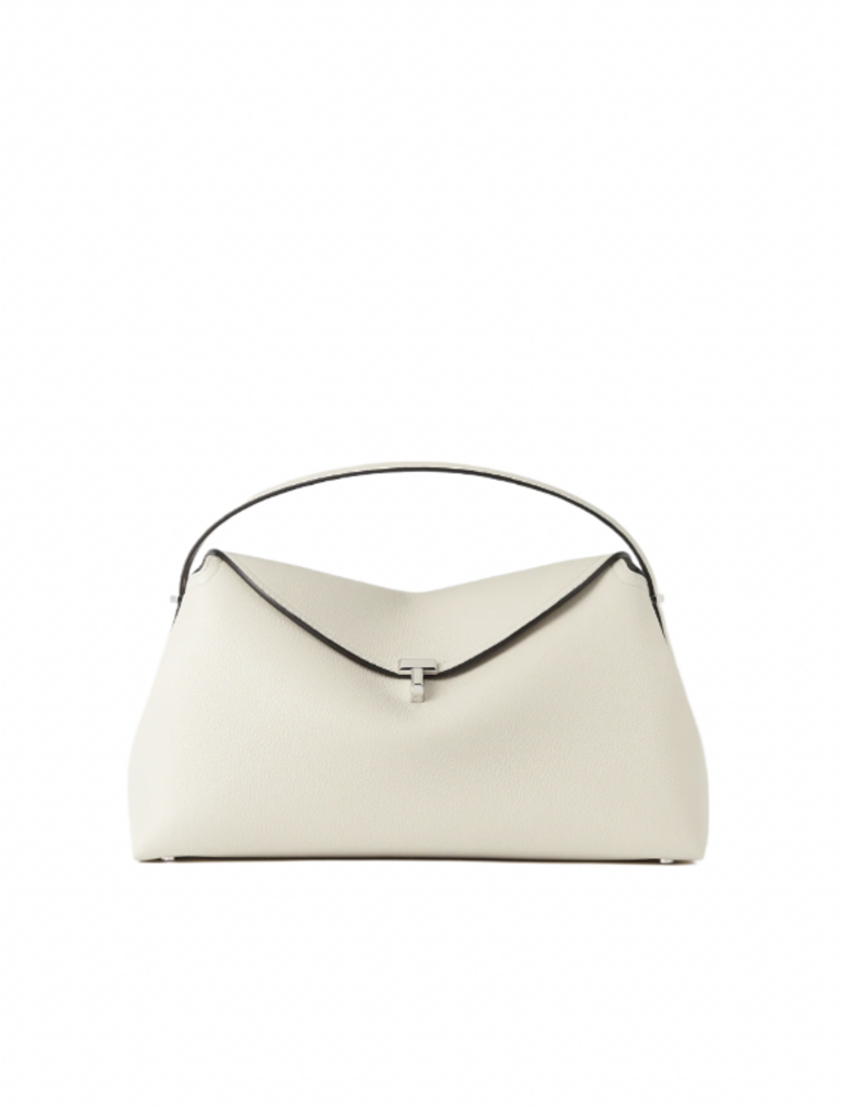 TOTEME T-Lock Grained Leather Top Bag