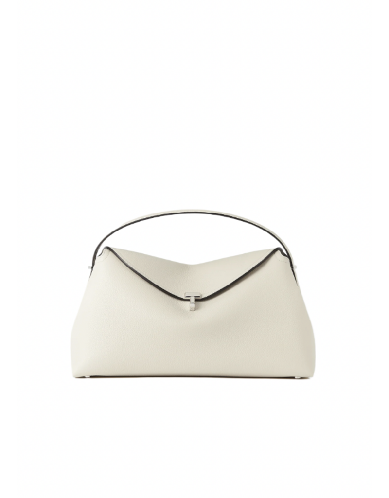 TOTEME T-Lock Grained Leather Top Bag