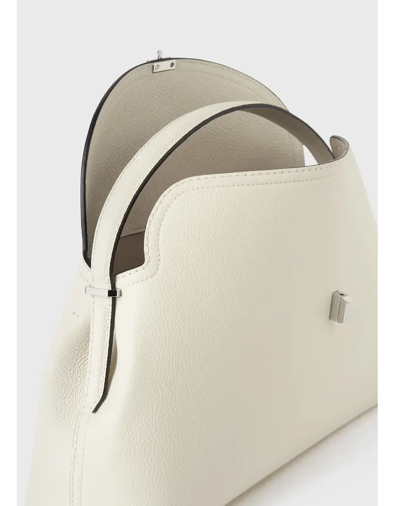 TOTEME T-Lock Grained Leather Top Bag