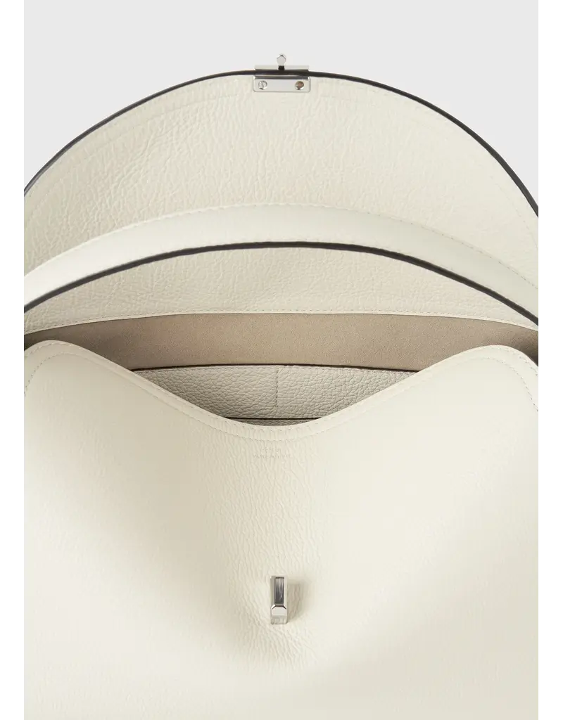 TOTEME T-Lock Grained Leather Top Bag