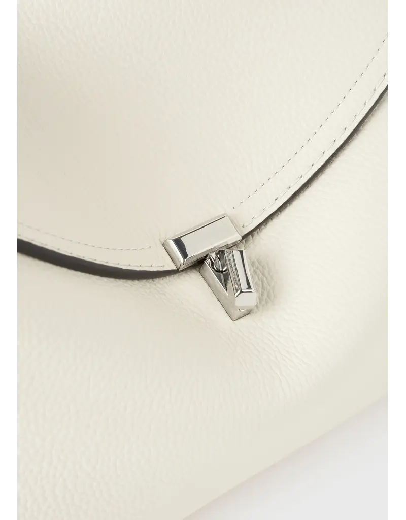 TOTEME T-Lock Grained Leather Top Bag
