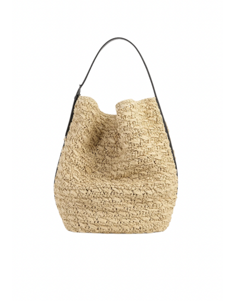 TOTEME Belted Paper Raffia Tote
