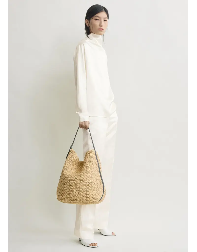 TOTEME Belted Paper Raffia Tote