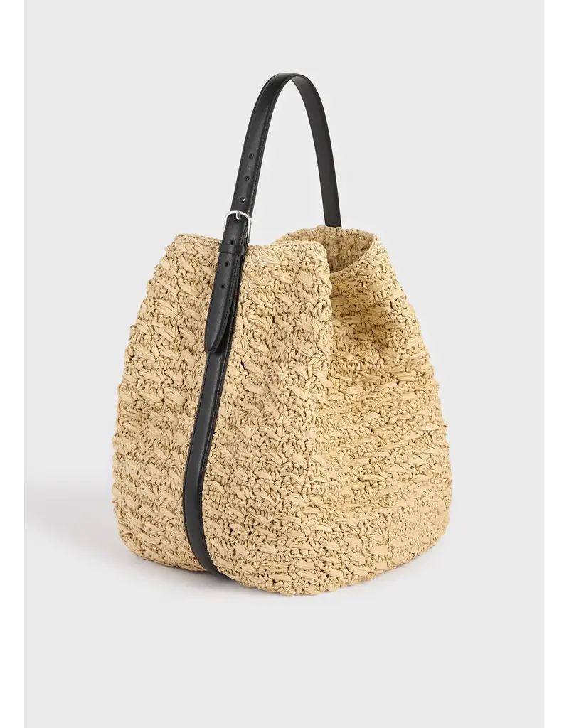 TOTEME Belted Paper Raffia Tote