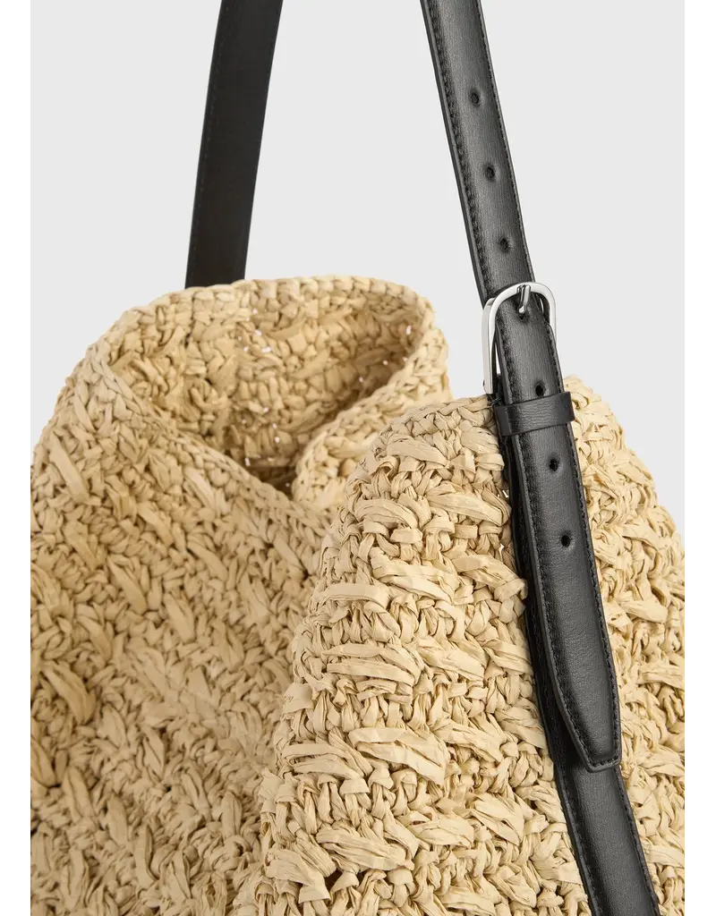 TOTEME Belted Paper Raffia Tote