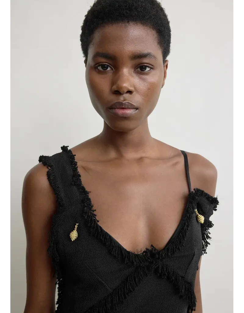 TOTEME V-Neck Raw Slip Dress