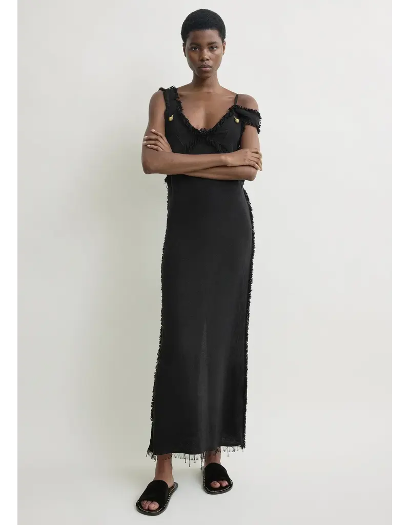 TOTEME V-Neck Raw Slip Dress