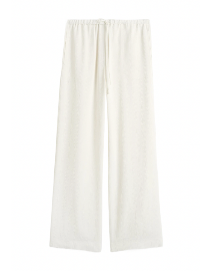 TOTEME WOVEN STRIPE DRAWSTRING TROUSERS