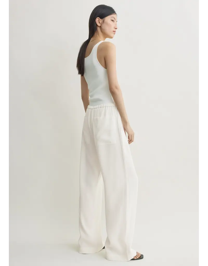 TOTEME WOVEN STRIPE DRAWSTRING TROUSERS