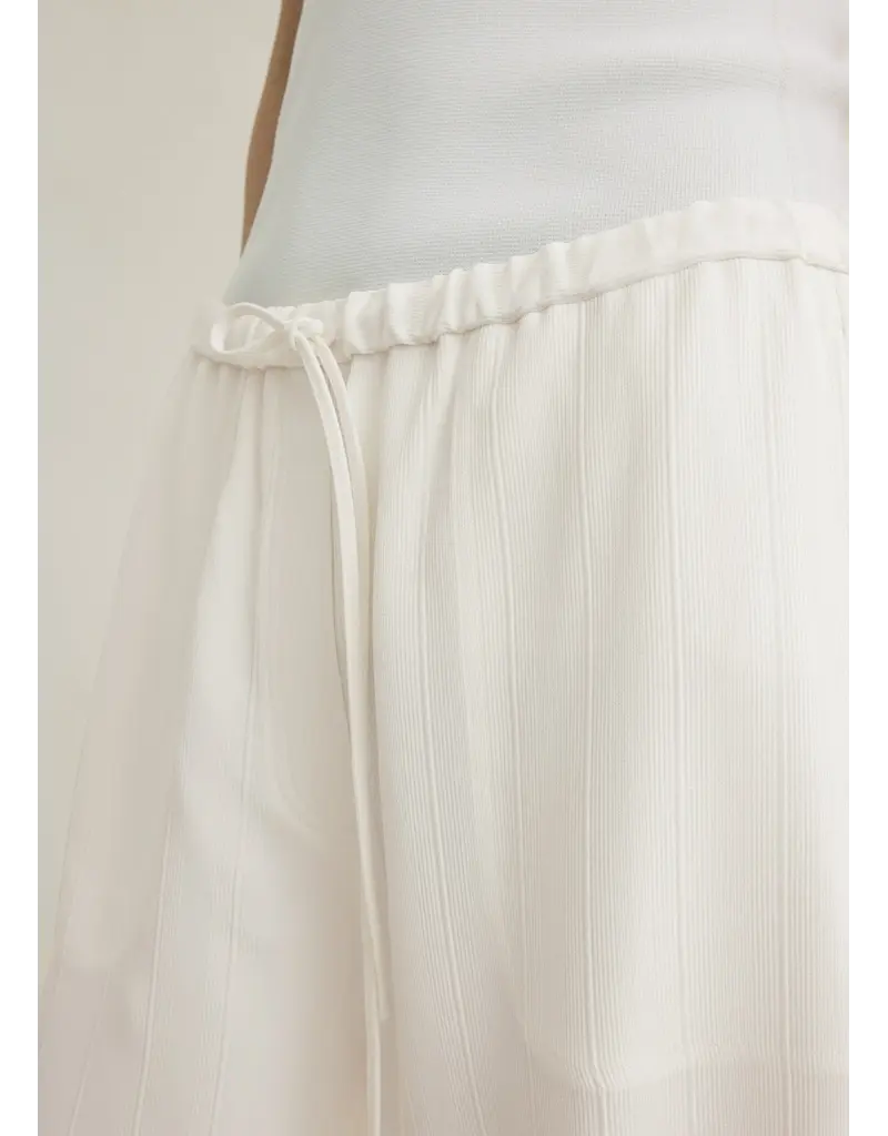 TOTEME WOVEN STRIPE DRAWSTRING TROUSERS