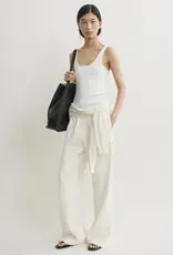 TOTEME WOVEN STRIPE DRAWSTRING TROUSERS