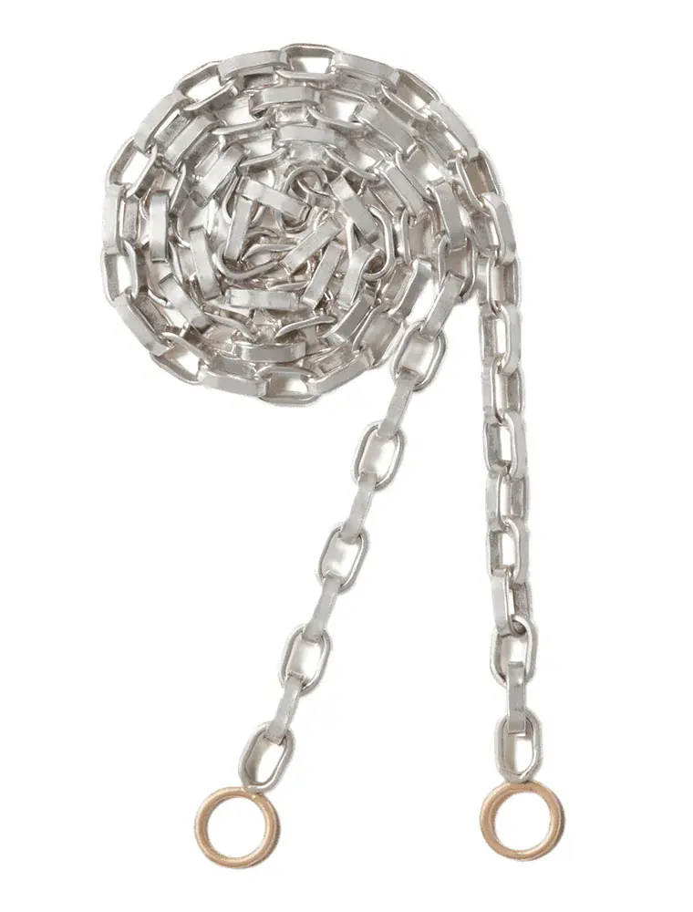Marla Aaron Polished Silver Biker Chain Necklace