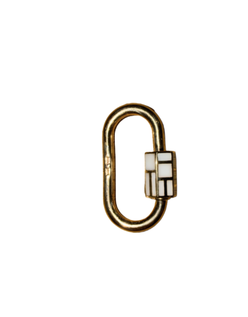 Marla Aaron Phyllis Inlay Lock w/ Cacholong