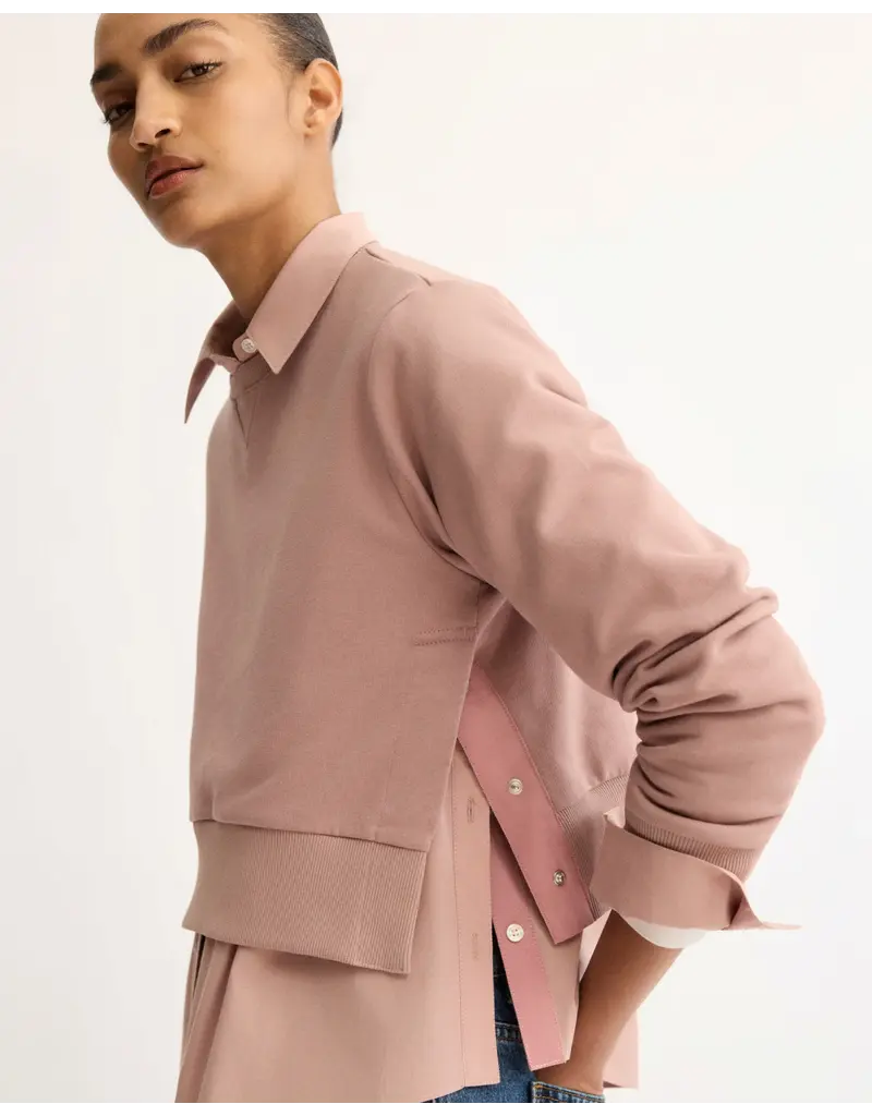 ARLO MOTT KENT CREWNECK W SNAPS