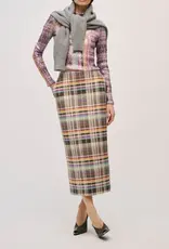 BRANDON MAXWELL THE MAVEN PAILLETE MOCK NECK SHIRT