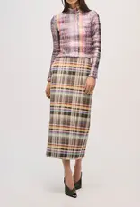 BRANDON MAXWELL THE MAVEN PAILLETE MOCK NECK SHIRT