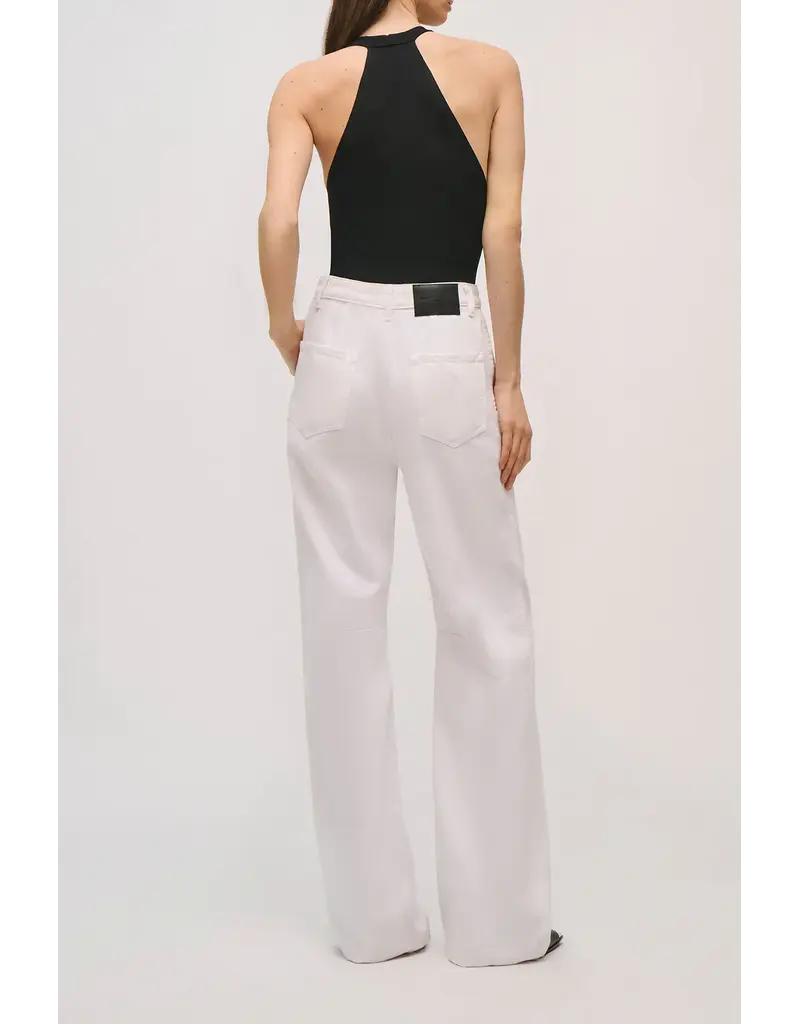 BRANDON MAXWELL THE STEVIE WIDE LEG JEAN W/ CARGO DETAILS