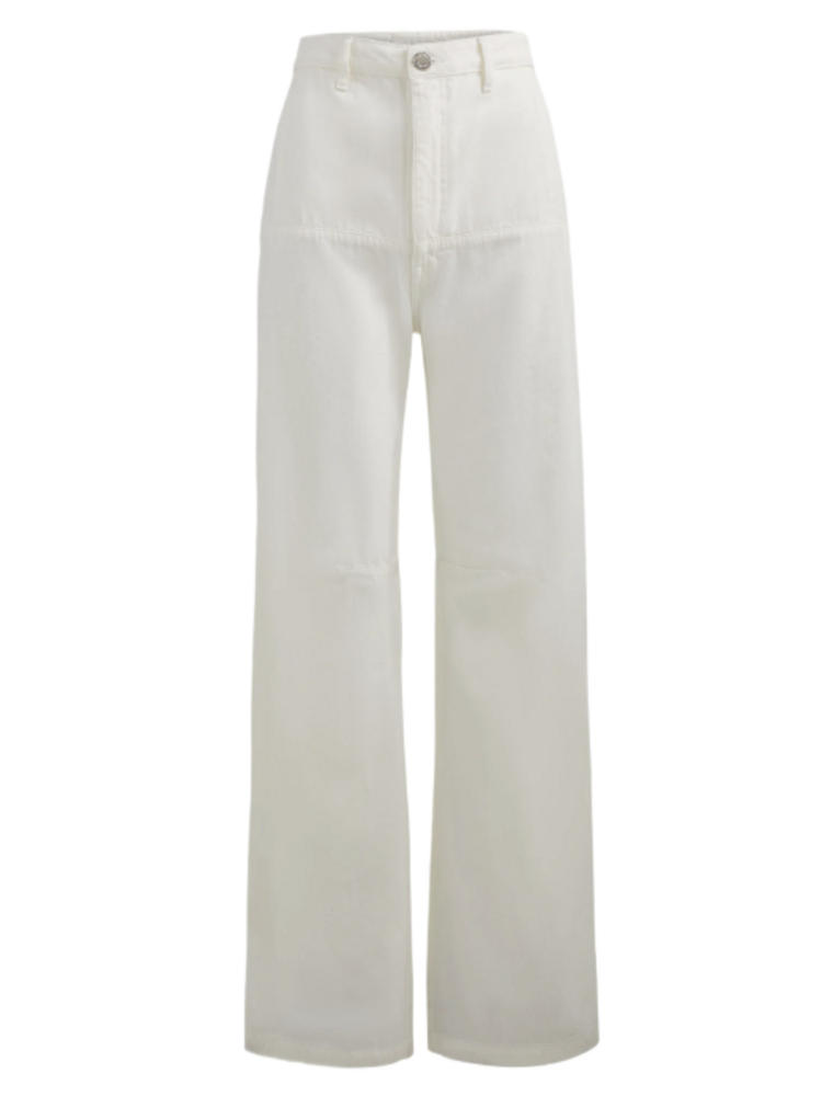 BRANDON MAXWELL THE STEVIE WIDE LEG JEAN W/ CARGO DETAILS