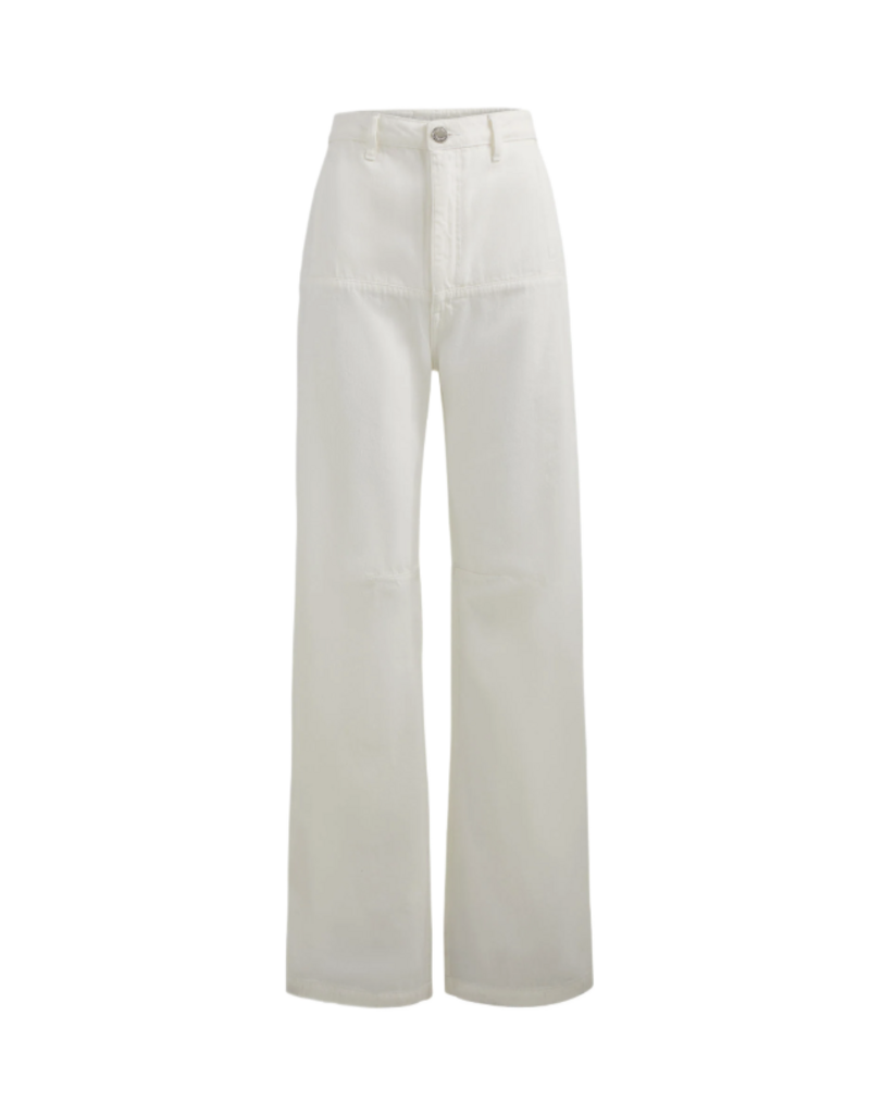 BRANDON MAXWELL THE STEVIE WIDE LEG JEAN W/ CARGO DETAILS