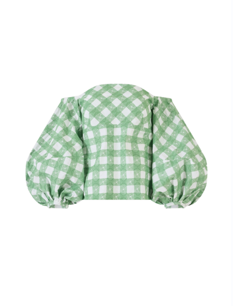 ROSIE ASSOULIN Empire Balloon Sleeve Top