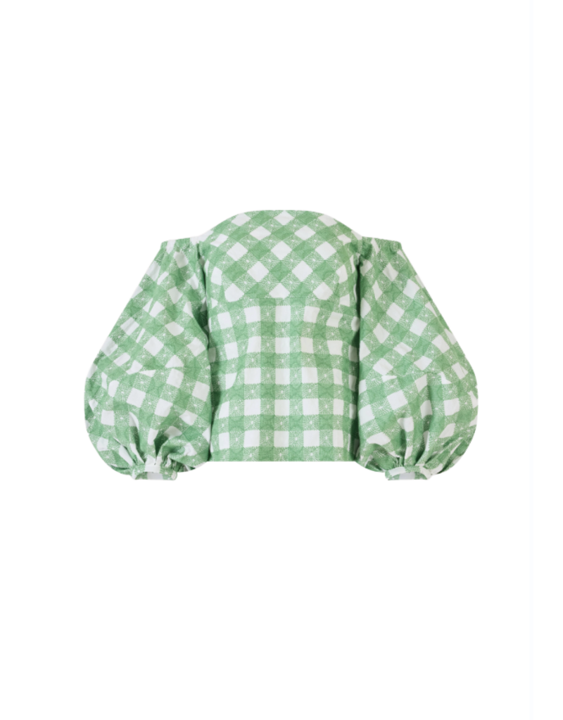 ROSIE ASSOULIN Empire Balloon Sleeve Top