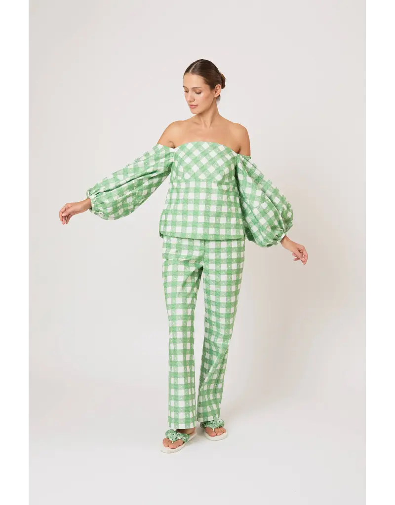 ROSIE ASSOULIN Empire Balloon Sleeve Top