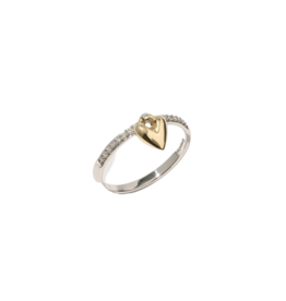 OTIUMBERG Diamond Heart Knocker Ring