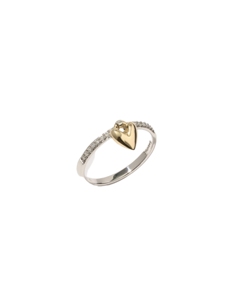 OTIUMBERG Diamond Heart Knocker Ring