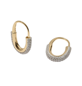 OTIUMBERG Roscida Pave Oval Hoops